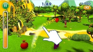 Picture from the Fanta Fruit Slam 2 app game, with scores displayed as a thermometre full of soft drink. Taken from: http://www.smh.com.au/nsw/cocacola-reprimanded-over-fanta-ad-that-targets-children-20150714-gibxrs.html